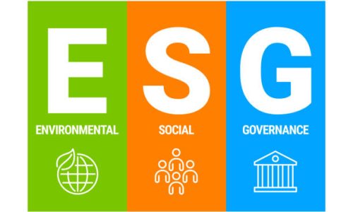 Environmental, Social, and Corporate Governance vector illustration concept, infographic presentation for annual report.